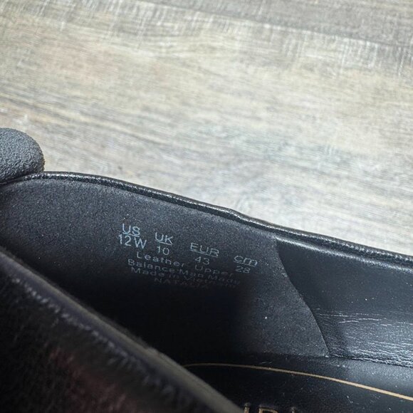 Naturalizer Natalia Black Leather Kitten Heel Pumps Women's Size 12 - Picture 5 of 7